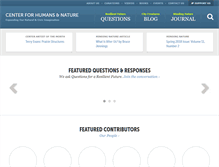 Tablet Screenshot of humansandnature.org